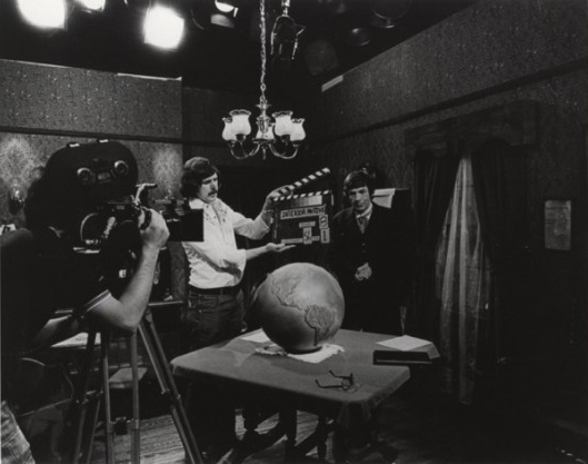 Bill Martin and Russ Farmer with Leonard Nimoy (Photo courtesy of George Rasmussen).