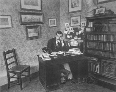 Arthur Conan Doyle in his study at Norwood.
