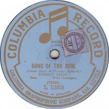 Song of the Bow (Columbia Record, march 1920)