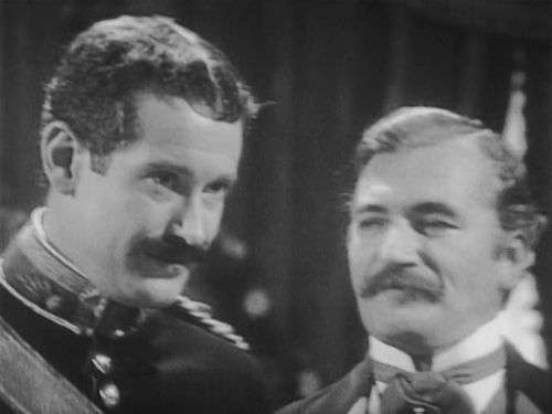 John Quayle (left) as Captain Innes Doyle in The Edwardians (1972).