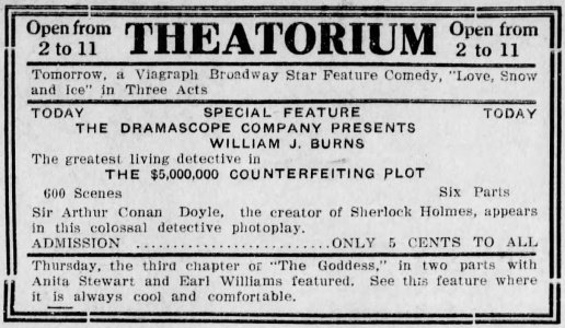 Ad in Mount Carmel Item (2 august 1915)