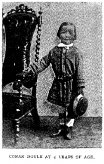 Conan Doyle at 4 years of age.