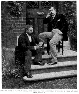 Robert Barr and Arthur Conan Doyle at Dr. Doyle's House, South Norwood.