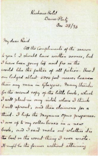 Letter to Mr. Reid (23 december 1893)