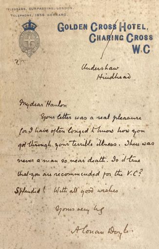 Letter to Private Martin Hanlon (undated)