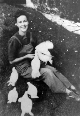 Anna at Bignell Wood (1943).