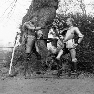 Adrian toasting with Douglas Ash (march 1948).