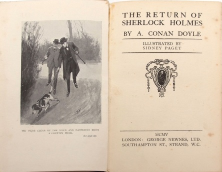 The Return of Sherlock Holmes frontispiece (1905)