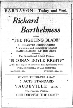 Ad in Poughkeepsie Eagle News (11 december 1923)