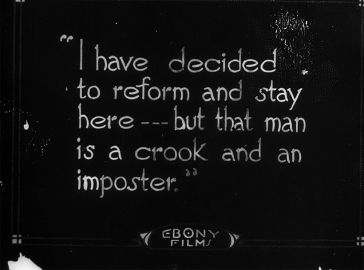 "I have decided to reform and stay here — but that man is a crook and an imposter."