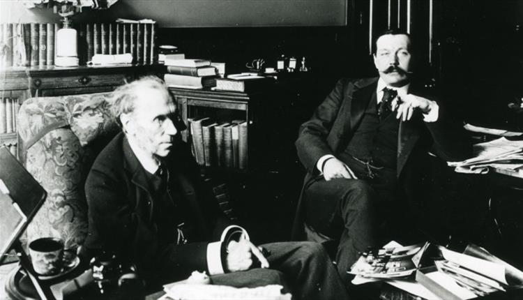 File:1897-arthur-conan-doyle-and-james-payn-at-his-home-maida-vale-working-on-halves.jpg