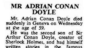 Adrian Conan Doyle (4th child)