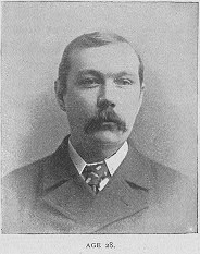 Arthur Conan Doyle aged 28 (1887).