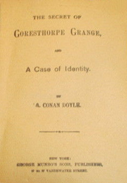 The Secret of Goresthorpe Grange and A Case of Identity (title page)