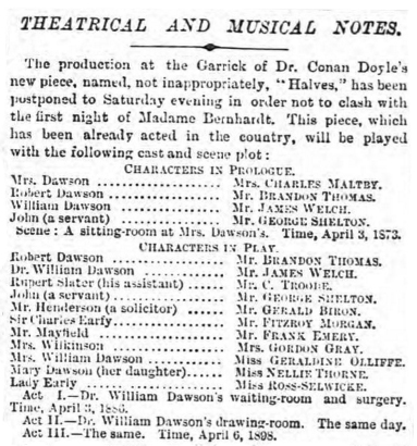 Review in The Morning Post (6 june 1899, p. 5)