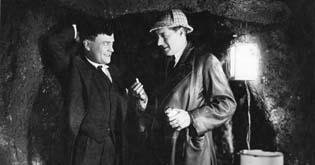 Dr. Watson (George Serov) & Sherlock Holmes (Carlyle Blackwell Sr.)