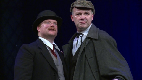 Dr. Watson (Dan Wilde) and Sherlock Holmes (James Race)