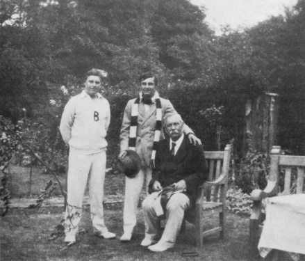 Arthur Conan Doyle with Adrian (left) and Denis (right).