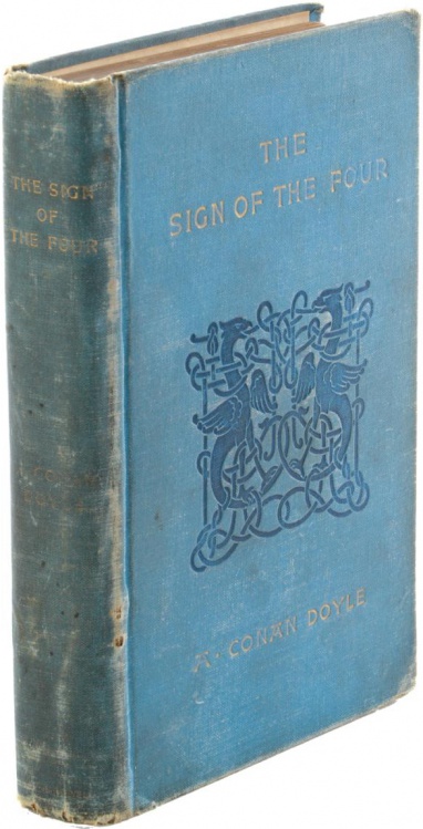 The Sign of the Four (United States Book Co., ca. 1893-1896). Including the handwritten dedicace poem to Eugene Field.