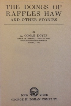 The Doings of Raffles Haw title page (1919)