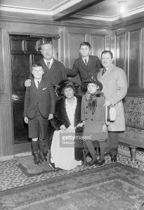 Arthur Conan Doyle and family with William J. Burns.