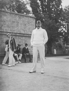 Arthur Conan Doyle during cricket match "Incogniti vs Cheltenham" (7 or 8 june 1901).