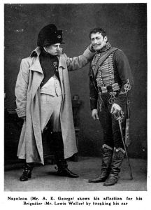 A. E. George (left) in play Brigadier Gerard (1906)