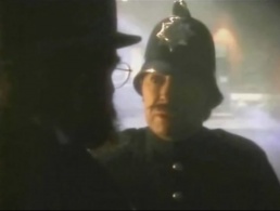 Sherlock Holmes disguised as policeman (Brian Bedford)