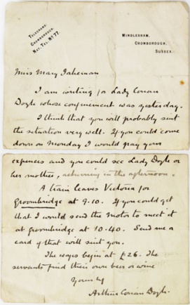 Letter to Mary Jakeman about her wages (undated, ca. 1909)