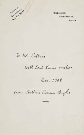 Letter to Mr. Collier (december 1908)