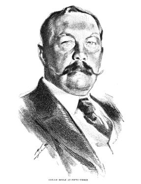 Robert Barr and Conan Doyle (The Bookman (US), december 1912, p. 350)