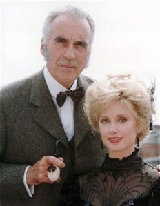 Christopher Lee as Sherlock Holmes in Sherlock Holmes and the Leading Lady (1991)