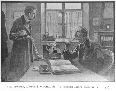 Mr. Lumsden, the senior partner of Lumsden and Westmacott, the well-known scholastic and clerical agents.