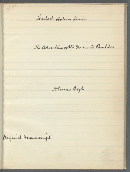 File:Manuscript-the-norwood-builder-p00.jpg