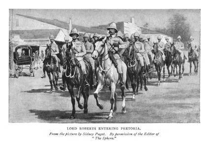 Lord Roberts entering Pretoria (by Sidney Paget)