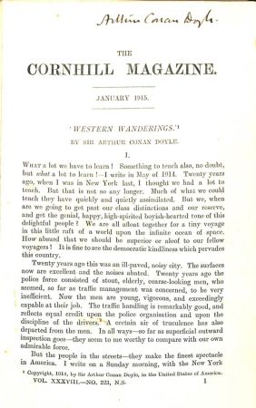 The Cornhill Magazine (1915) first page