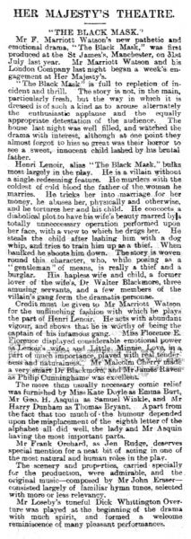 Review in Dundee Courier (17 april 1900, p. 4)