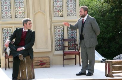 Sherlock Holmes (Jamie Kwasnik) and Dr. Watson (Adam Baylis)