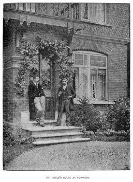 Arthur Conan Doyle and Robert Barr at Dr. Doyle's house at Norwood.