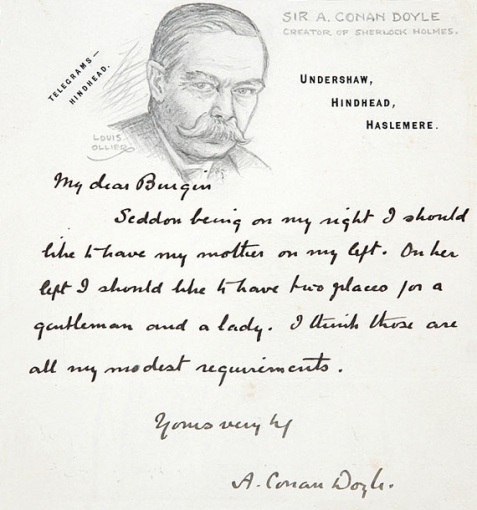 Letter to G. B. Burgin about a seating request (undated [> 1902])