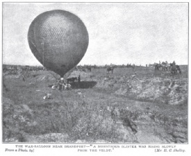 The war balloon near Brandfort.