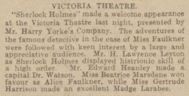 Review in Manchester Courier' (14 november 1905, p. 8)