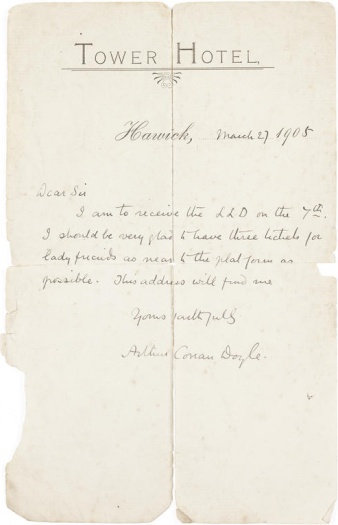 Letter about his LLD degree (27 march 1905)
