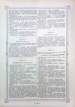 En lisant Sherlock Holmes in Les Belles Chansons de France (february 1923, p. 62)