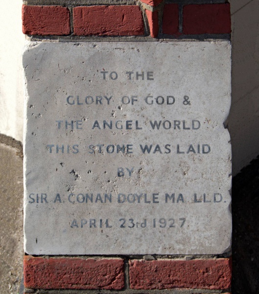 File:Plaque-arthur-conan-doyle-foundation-stone-kingston-spiritualist-church-villiers-road.jpg