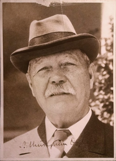 Arthur Conan Doyle Dedicace on photo (Utah, USA, 1923)