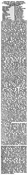Review & cast in The Era (3 january 1903, p. 15)