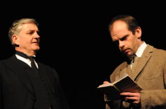 Simon Jackson as Barrymore and Stuart Glossop as Dr. Watson