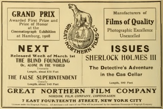 Sherlock Holmes III: The Detective's Adventures in the Gas Cellar (The Moving Picture World, 27 february 1909, p. 254)