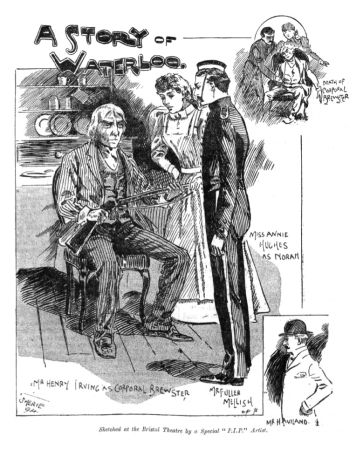 A Story of Waterloo. (Illustrations by Sherie in The Penny Illustrated Paper, 29 september 1894, p. 195)